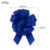 Unique Bargains Personalized Sparkly Gift Wrapping Large Pull Bows for Wedding Baskets 5 Pcs - 2 of 4