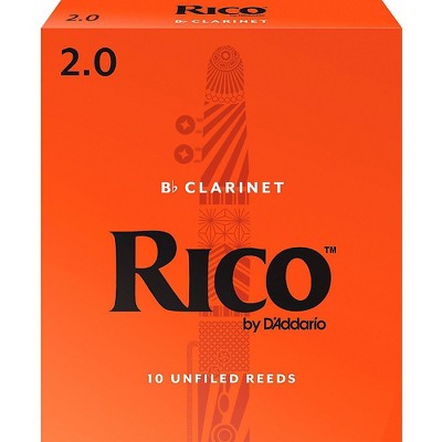 Rico Bb Clarinet Reeds, Box of 10 Strength 2