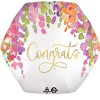 LoonBalloon 23 Inch Congrats Romantic Floral Balloon with 4 Latex Balloons – Elegant & Cheerful Celebration Balloon Set - 2 of 3