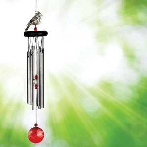Woodstock Windchimes Crystal Cardinal Chime, Wind Chimes For Outside, Wind Chimes For Garden, Patio, and Outdoor Decor, 18"L - 1 of 4