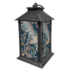 Briarwood Lane Everyday Lantern 13.5" x 5.5" x 5.5" Paisley Lantern - 1 of 1