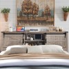 SinCiDo Farmhouse Full Size Bed Frame w/Storage Bookcase Headboard & Charging Station, Wood Platform Bed w/Wood Slat Support - 2 of 4