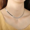 Unique Bargains Women's 14K Gold Plated Snake Chain Choker Necklace - 4 of 4