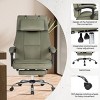 Executive Office Chair with High Back, Reclining Seat and Footrest for Home Office Use -3irtyhousy - 2 of 4