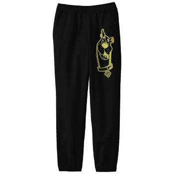 Scooby Doo Neon Scooby Youth Black Graphic Sweatpants