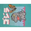 Chibi Godzilla with Mothra Bright Aqua Short Sleeve Tee - 2 of 2