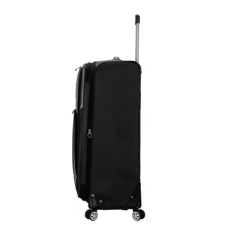 Rockland Impact 4pc Softside Carry On Spinner Luggage Set - Black, 3 of 6