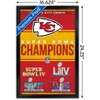 Trends International NFL Kansas City Chiefs - Champions 24 Framed Wall Poster Prints - 3 of 4