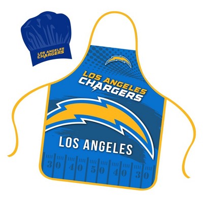 NFL Apron & Chef Hat Set, with Large Team Logo - Los Angeles Chargers