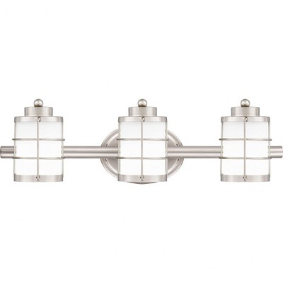 Quoizel Lighting Hazlett 3 - Light Vanity in  Brushed Nickel