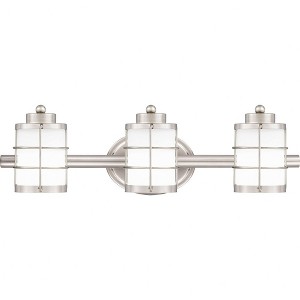 Quoizel Lighting Hazlett 3 - Light Vanity in  Brushed Nickel - 1 of 3