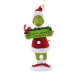 Possible Dreams Beware!  -  One Figurine 14 Inches -  Dr. Seuss Grinch Lives Here  -  6009676  -  Resin  -  Red