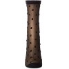 Memoi Women's Sheer-All-Over Polka Dot Ankle Sock - 2 of 4