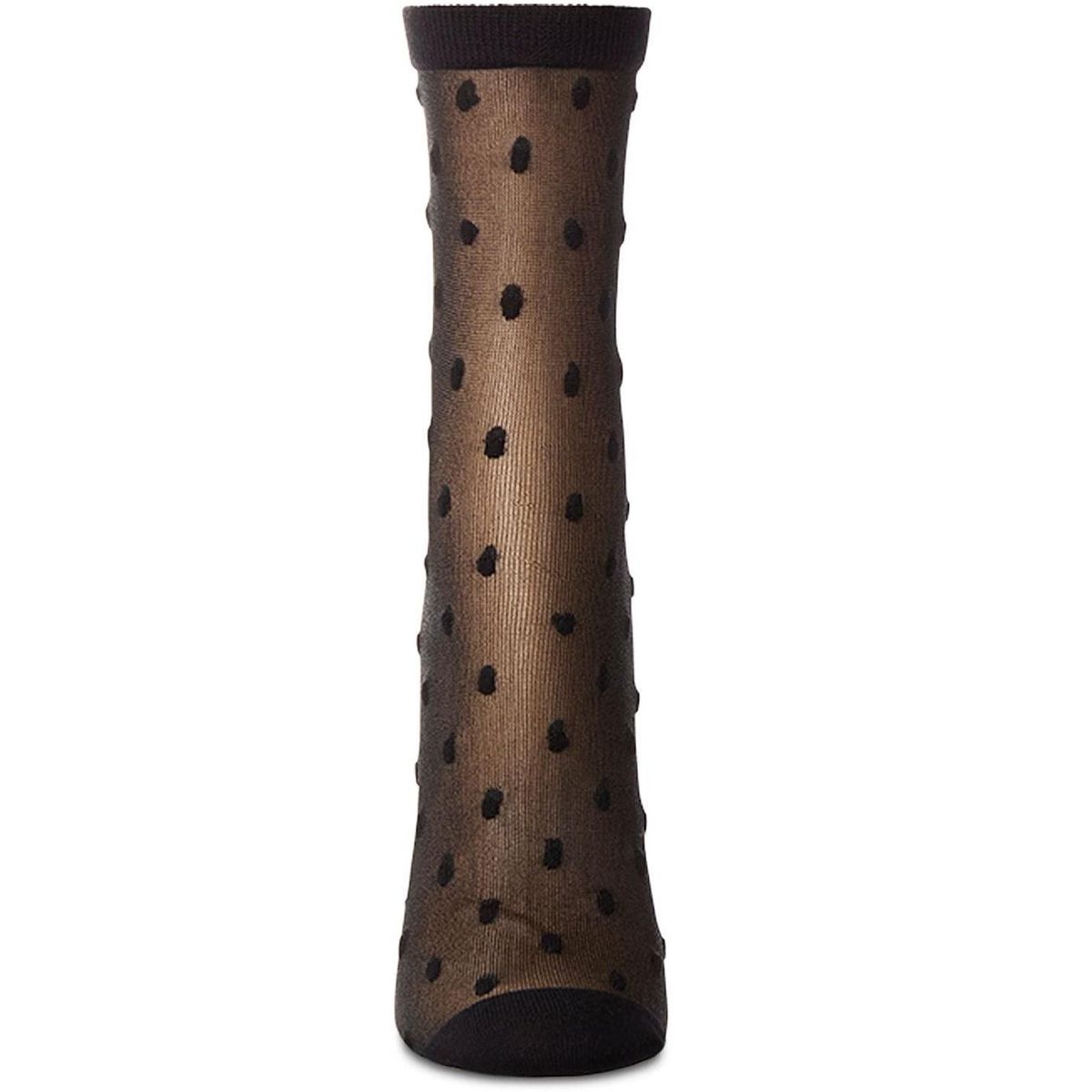 Memoi Women's Sheer-All-Over Polka Dot Ankle Sock - thumbnail 2