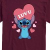 Men's - Lilo and Stitch - Luv U Short Sleeve Graphic T-Shirt - 2 of 4
