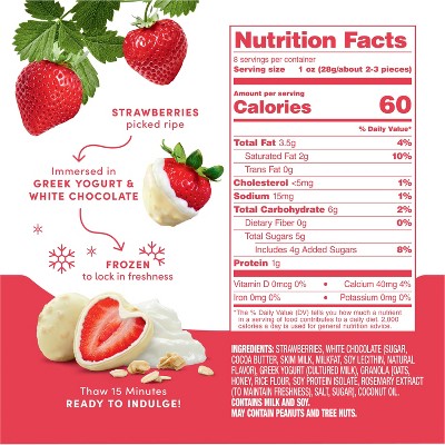 Tru Fru White Chocolate Strawberries Greek Yogurt with Granola - 8oz