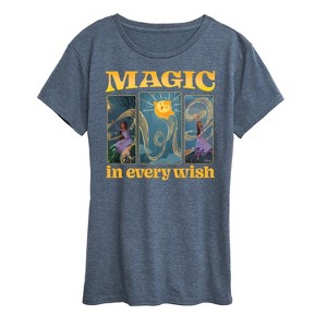 Women's - Disney - Magic In Every Wish Short Sleeve Graphic T-Shirt - 1 of 4