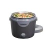 Proctor Silex 0.5 Qt. Black Portable Meal Warmer with Built-In