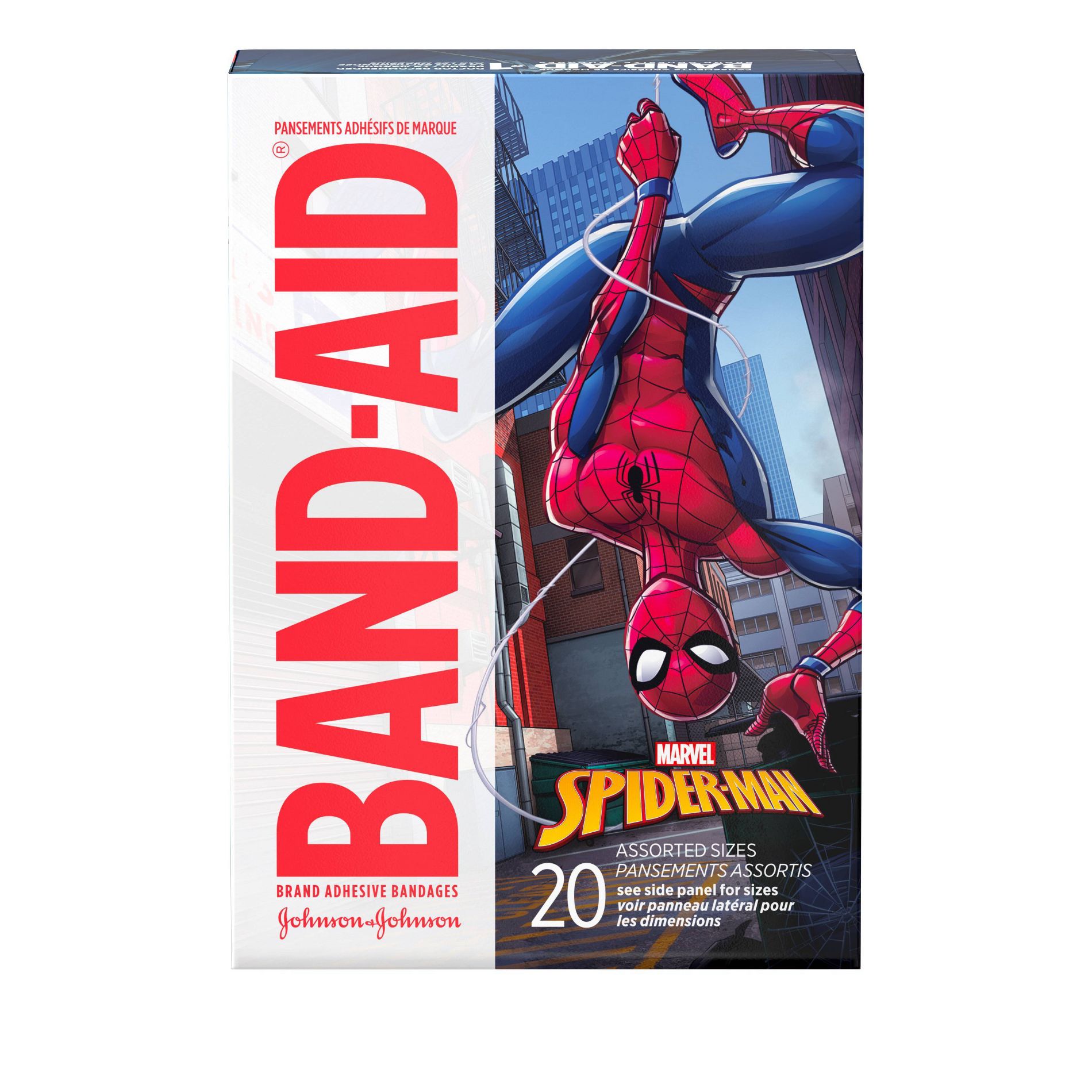BAND-AID Marvel Spider-Man Assorted Sizes Adhesive Bandages- 20ct