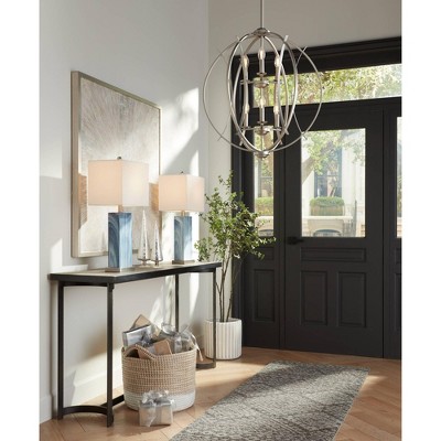 Brushed Nickel Spherical 6-Light Orb Chandelier