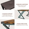 MDF PB Iron Z-Shaped Dining Stool - Durable, Stylish, Space-Saving, Comfortable, Easy to Clean - 4 of 4