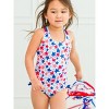 RuffleButts Girls UPF50+ Sun Protected Cross-Back One Piece - 3 of 4