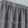 Oliva Gray Arcadia Embroidered Panel - 54x90" Silver - 2 of 4