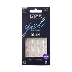 KISS Products Gel Fantasy Allure Fake Nails - How Dazzling - 31ct - 1 of 4