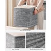 SONGMICS Storage Cubes Non-Woven Fabric Bins with Double Handles Set of 6 Closet Organizers for Shelves Foldable for Clothes - 4 of 4