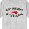 Only Murders In The Building Word Logo Crew Neck Short Sleeve Athletic Heather Men's T-shirt - 2 of 2