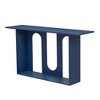 NicBex Modern Console Table with Bottom Shelf,Entryway Table with Curved Design & Ash Veneer,Foyer Tables for Entryway,Living Room - 3 of 4