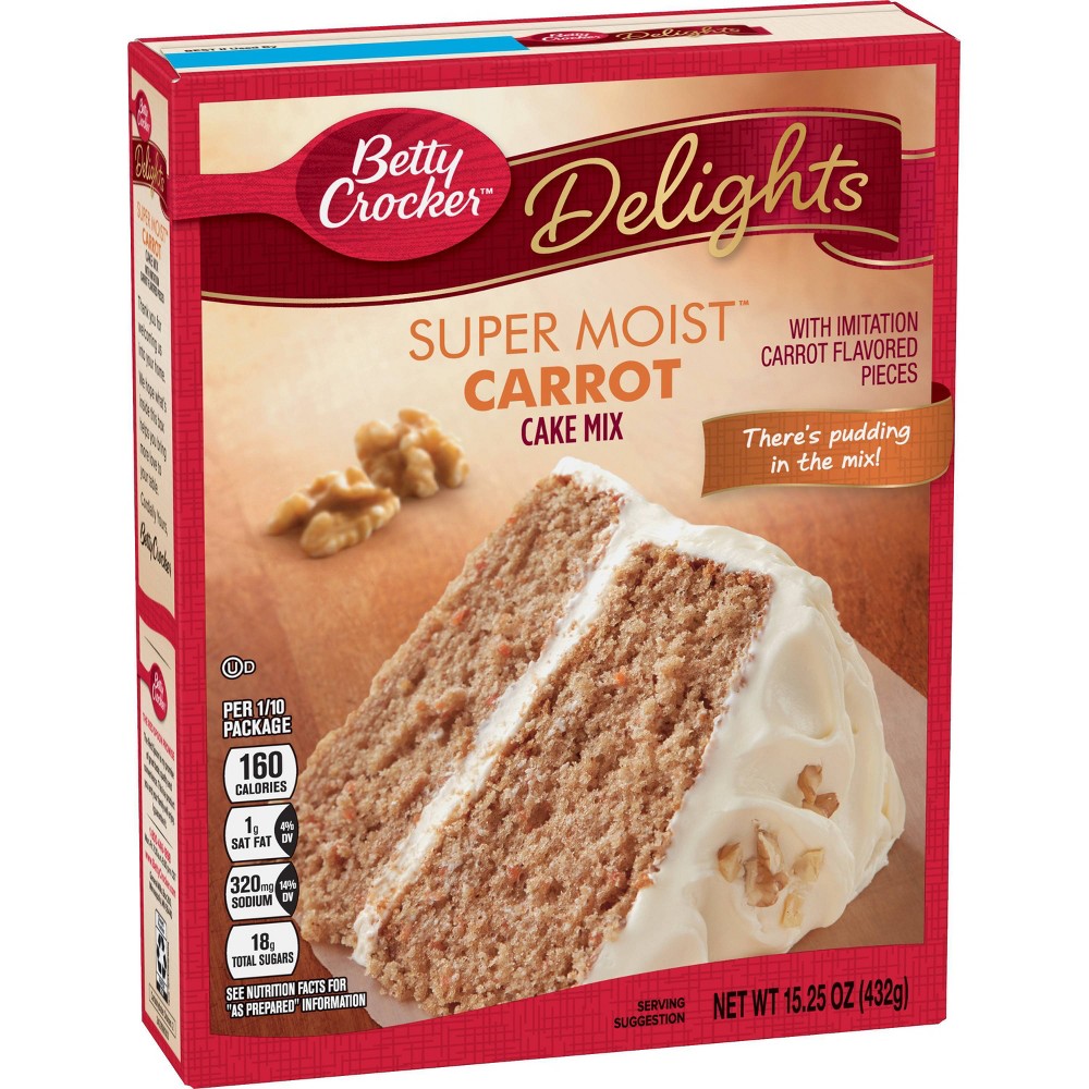 UPC 016000409873 product image for Betty Crocker Super Moist Carrot Cake Mix - 15.25oz | upcitemdb.com