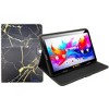 LINSAY 10.1"Octa Core  256GB Storage Android 15 Tablet with Black and Golden Marble Case - 3 of 3