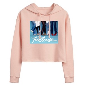 Women's - Footloose - Shoes Don't Matter Cropped Graphic Hoodie - 1 of 2