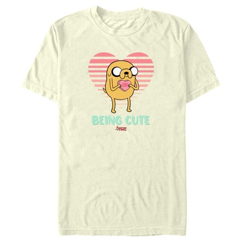 Men's Adventure Time Valentine's Day Jake Being Cute T-Shirt - image 1 of 4