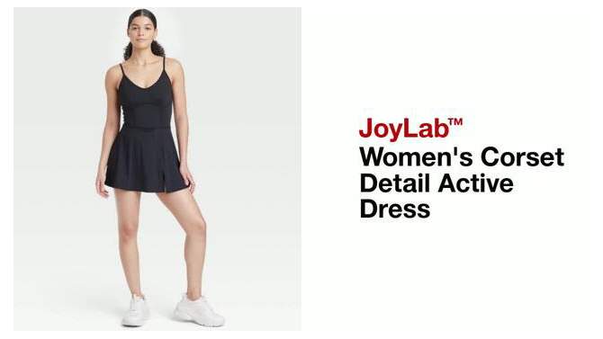 Women's Corset Detail Active Dress - JoyLab™, 2 of 12, play video