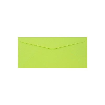 Jam Paper #9 Business Colored Envelopes 3.875 X 8.875 Ultra Lime Green ...