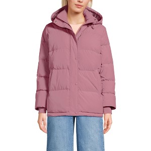 Lands' End Women's Wide Channel 600 Down Puffer Jacket - 1 of 4