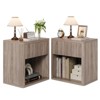 GustoWave Wooden Night Stand Set of 2, Large Modern Farmhouse Wood Nightstands with Fluted Drawers, Bedside End Tables Storage Side Tables - 3 of 4