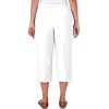 Alfred Dunner Womens Button Hem Denim Capri Pant - 2 of 4