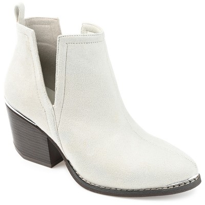 Journee Collection Womens Issla Pull On Stacked Heel Booties
