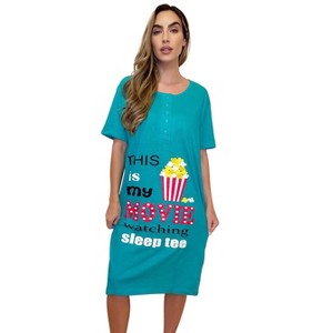 Just Love Short Sleeve Nightgown Sleep Dress for Women Sleepwear - 1 of 3