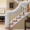 Puleo 9'x10" Artificial White Richmond Pine Garland - 4 of 4