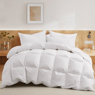 Peace Nest All Season White Goose Down Comforter
