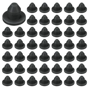 Unique Bargains Rubber Corrosion-Resistant Silicone Snap-in Locking Hole Plugs Black - 1 of 4