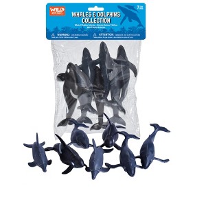 Wild Republic Polybag Whale And Dolphin Figurines, 7 Pieces - 1 of 1