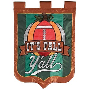 Dicksons Magnolia Garden Outdoor Flag Decoration For Garden, Yard, Or Walkway Standard 13 x 18, Weather Resistant Polyester, Football It's Fall Y'all - 1 of 2