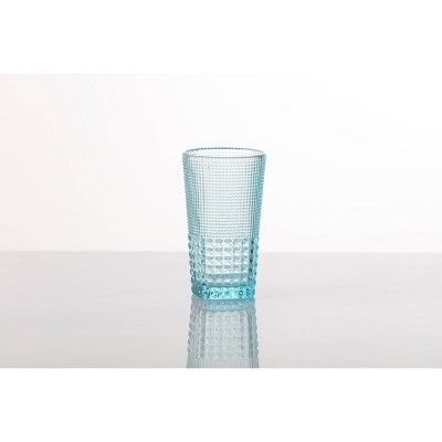 13oz 6pk Crystal Malolm  Ice Beverage Glasses Light Blue - Fortessa Tableware Solutions