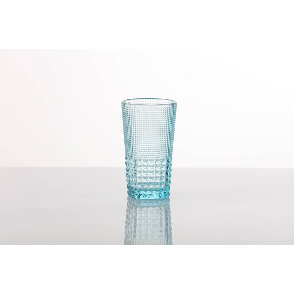 Photos - Glass 13oz 6pk Crystal Malolm Ice Beverage Glasses Light Blue - Fortessa Tablewa