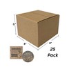 UOFFICE Corrugated Boxes 8" x 8" x 6" Bundle of 25 Wholesale Boxes - 3 of 4